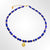 Agate Gemstone Bead Necklace - Royal Blue