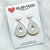 Earrings - Cleopatra Teardrop Earrings White