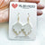 Earrings - Cleopatra Petals in White