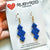 Earrings - Cleopatra Diamond Drops Blue