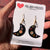 Earrings - Black Mystical Forest Moon Drops