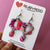 Earrings - Pink Water Colour Grace Flower Drops