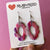 Earrings - Pink Water Colour Mandy Earrings