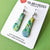 Earrings - Blue Green Water Colour Obelisk Drops