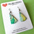 Earrings - Blue Green Water Colour Lucy Earrings