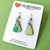 Earrings - Blue Green Water Colour Lucy Earrings