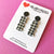 Earrings - Houndstooth Squiggle Drops