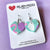 Earrings - Pastel Geo Hearts