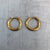 Huggie Hoop Earrings Round 15mm - Gold