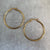 Large Gypsy Hoop Earrings 40mm - Gold