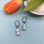 Double Freshwater Pearl Earring Charms - Cream