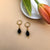 Crystal Earring Charms - Black