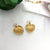 Monstera Leaf Earring Charms - Gold