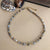 Agate Gemstone Bead Necklace - Grey Slate