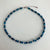 Agate Gemstone Bead Necklace - Teal Blue