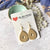 Earrings - Cleopatra Teardrop Earrings Tan Stone on French Hooks