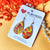 Hand Painted Acrylic Teardrop Earrings with French Hook - Autumn Leaves