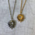 Radiating Heart Pendant and Chain - Gold or Silver