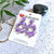 Hand Painted Acrylic Tiffany Dangle Earrings - Purple Swirls