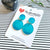 Turquoise Ombre - Hand Painted Acrylic Retro Round Drop Earrings