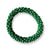 Glass Bead Cluster Bracelet - Emerald Green