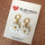 Earrings - The Daisy Collection White Daisies on Gold Huggies