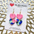 Earrings - Tropical Oasis Double Hearts