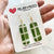 Earrings - Olive & Milk Rectangle Drops on Gold French Hooks