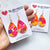 Hand Painted Acrylic Teardrop Dangle Earrings - Sunset Fiesta