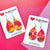 Hand Painted Acrylic Teardrop Dangle Earrings - Sunset Fiesta